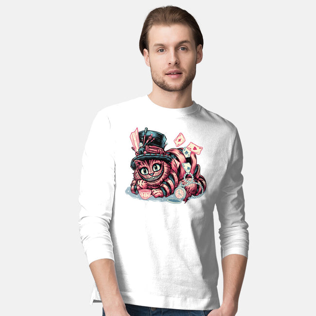 Cat Of Mystery-Mens-Long Sleeved-Tee-glitchygorilla