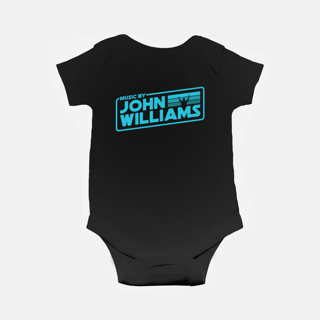 Music By John Williams-Baby-Basic-Onesie-rocketman_art