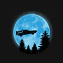 DeLorean And Moon-None-Removable Cover w Insert-Throw Pillow-Astrobot Invention