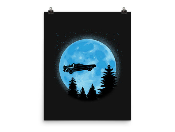 DeLorean And Moon