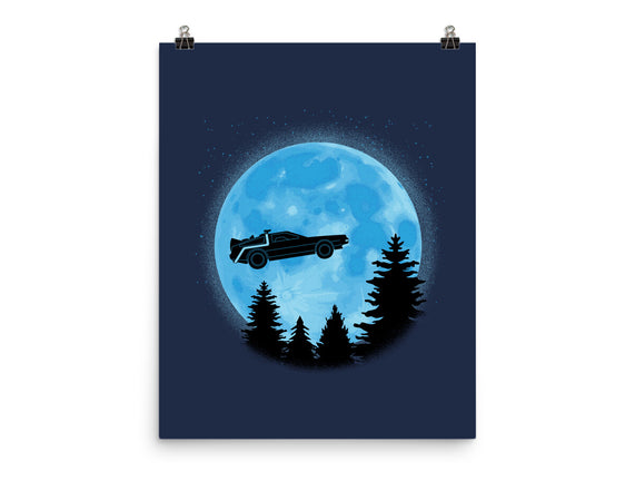 DeLorean And Moon