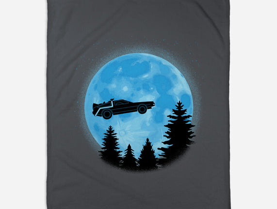 DeLorean And Moon