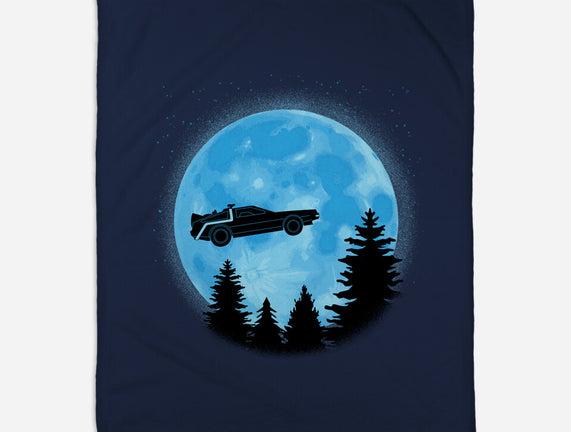 DeLorean And Moon