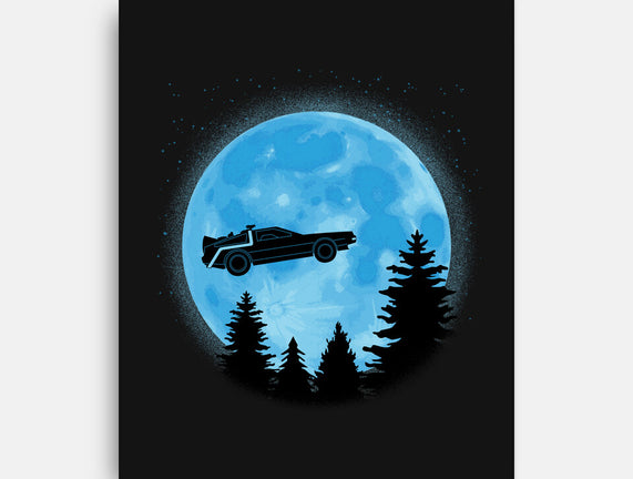 DeLorean And Moon