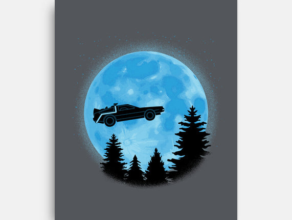 DeLorean And Moon