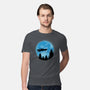 DeLorean And Moon-Mens-Premium-Tee-Astrobot Invention