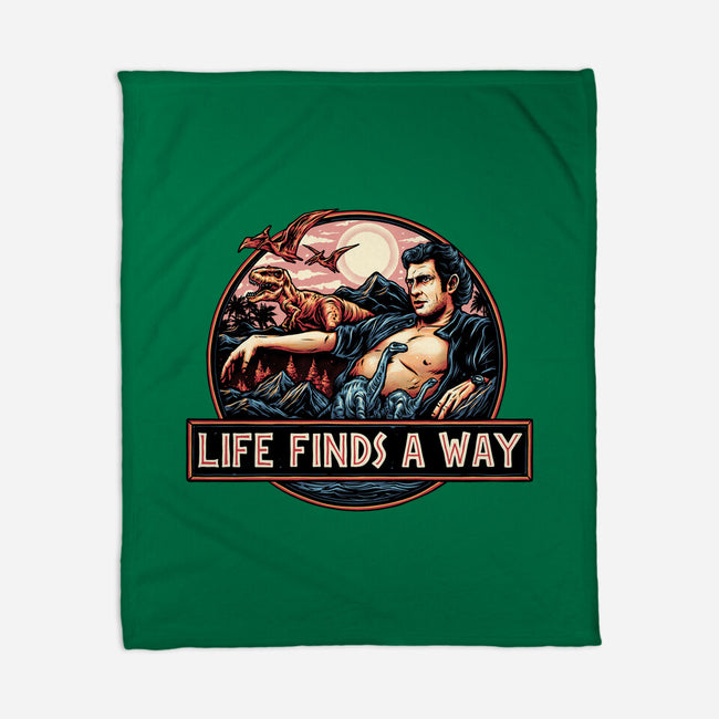 It Will Find A Way-None-Fleece-Blanket-glitchygorilla