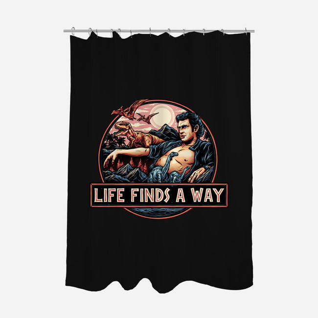 It Will Find A Way-None-Polyester-Shower Curtain-glitchygorilla