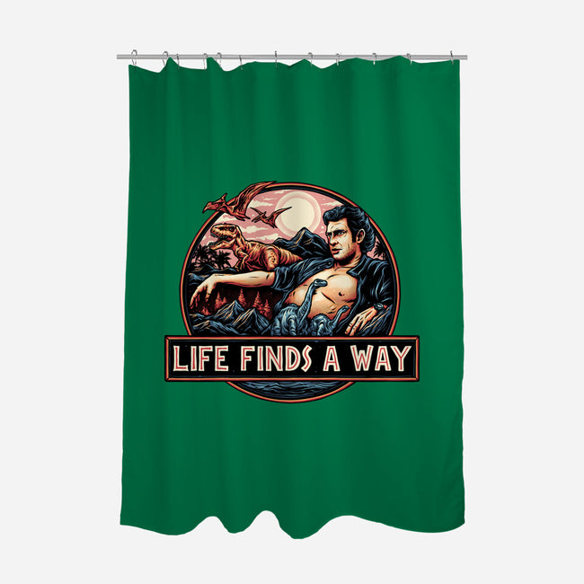 It Will Find A Way-None-Polyester-Shower Curtain-glitchygorilla