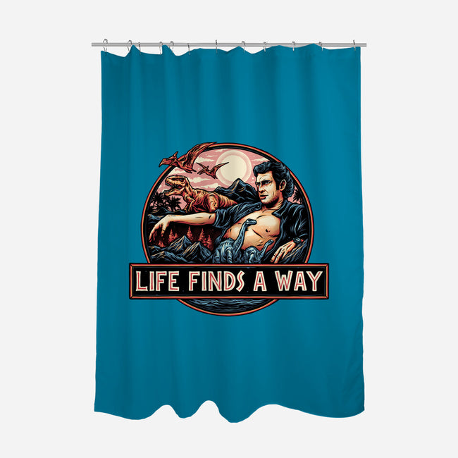 It Will Find A Way-None-Polyester-Shower Curtain-glitchygorilla