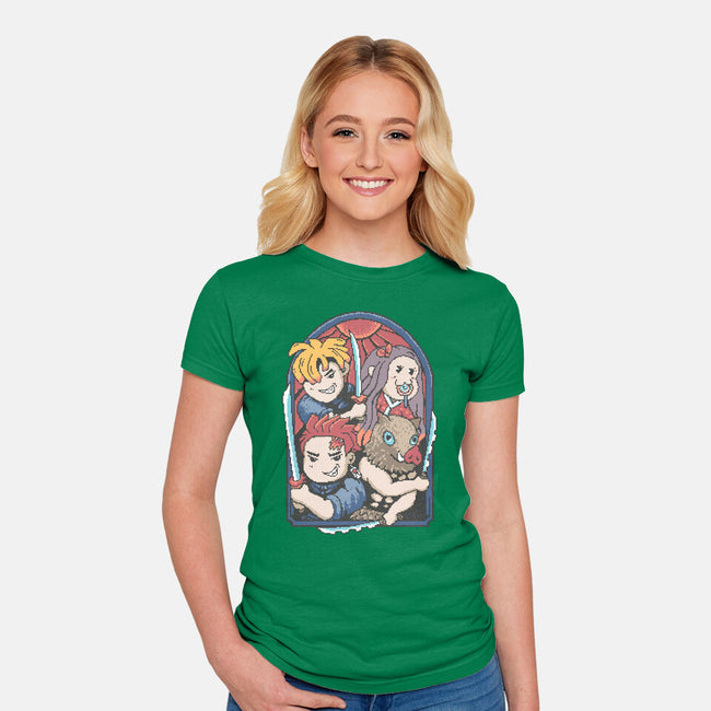 Demon Players-Womens-Fitted-Tee-marsdkart