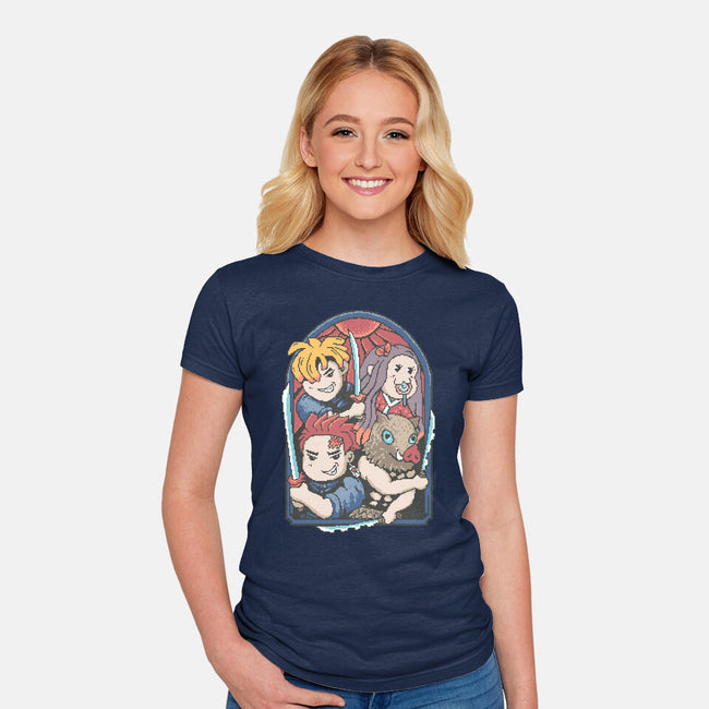 Demon Players-Womens-Fitted-Tee-marsdkart