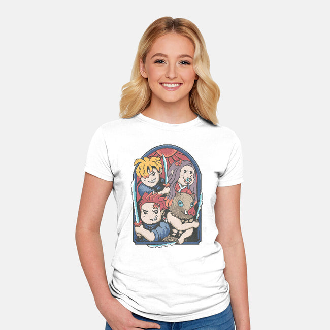 Demon Players-Womens-Fitted-Tee-marsdkart