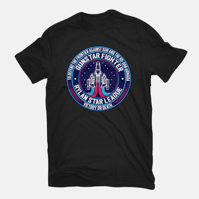 Gunstar Fighter-Womens-Fitted-Tee-SuperEdu