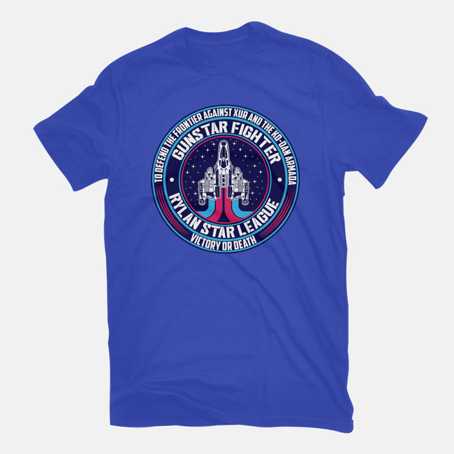 Gunstar Fighter-Womens-Fitted-Tee-SuperEdu