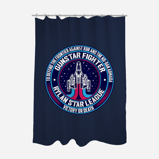 Gunstar Fighter-None-Polyester-Shower Curtain-SuperEdu