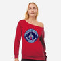 Gunstar Fighter-Womens-Off Shoulder-Sweatshirt-SuperEdu