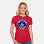 Gunstar Fighter-Womens-Fitted-Tee-SuperEdu