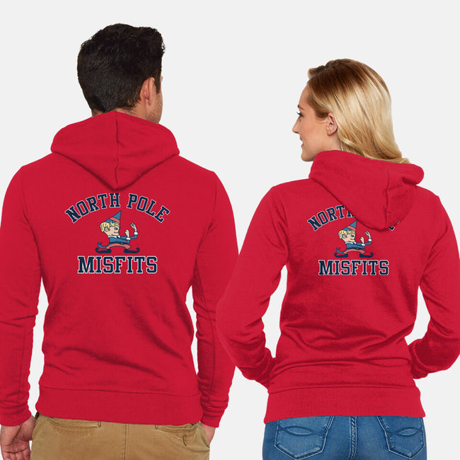 North Pole Misfits-Unisex-Zip-Up-Sweatshirt-zachterrelldraws