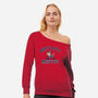 North Pole Misfits-Womens-Off Shoulder-Sweatshirt-zachterrelldraws