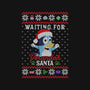 Waiting For Verandah Santa-Mens-Long Sleeved-Tee-zachterrelldraws