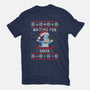 Waiting For Verandah Santa-Mens-Heavyweight-Tee-zachterrelldraws