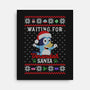 Waiting For Verandah Santa-None-Stretched-Canvas-zachterrelldraws