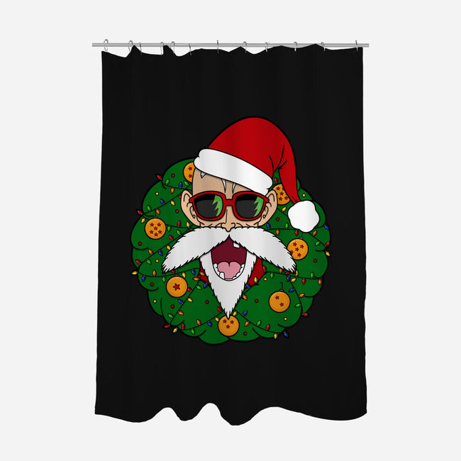 Master Santa-None-Polyester-Shower Curtain-Alexhefe