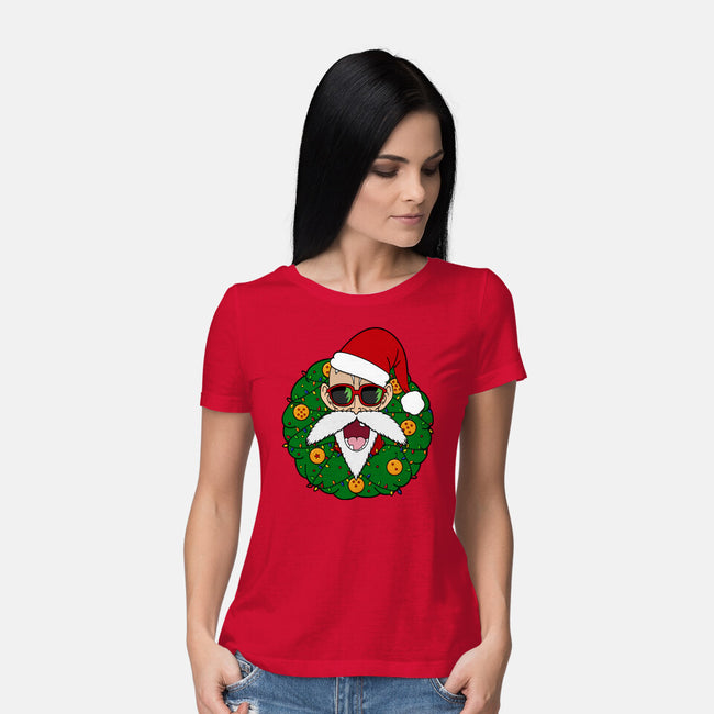 Master Santa-Womens-Basic-Tee-Alexhefe