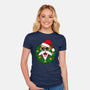 Master Santa-Womens-Fitted-Tee-Alexhefe