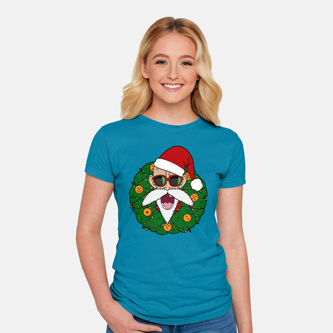 Master Santa-Womens-Fitted-Tee-Alexhefe