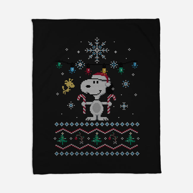 Snowy Christmas Friends-None-Fleece-Blanket-katiestack.art