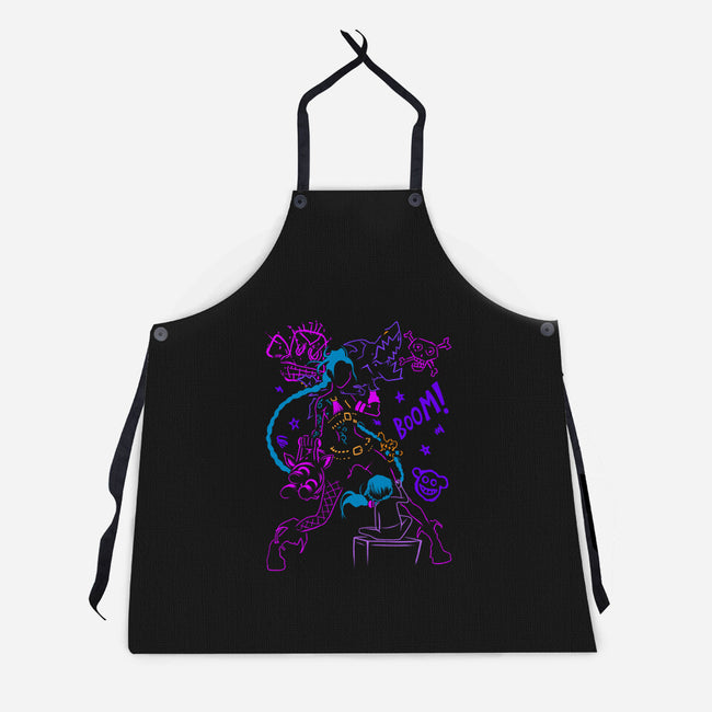 Explosive Mayhem-Unisex-Kitchen-Apron-sachpica