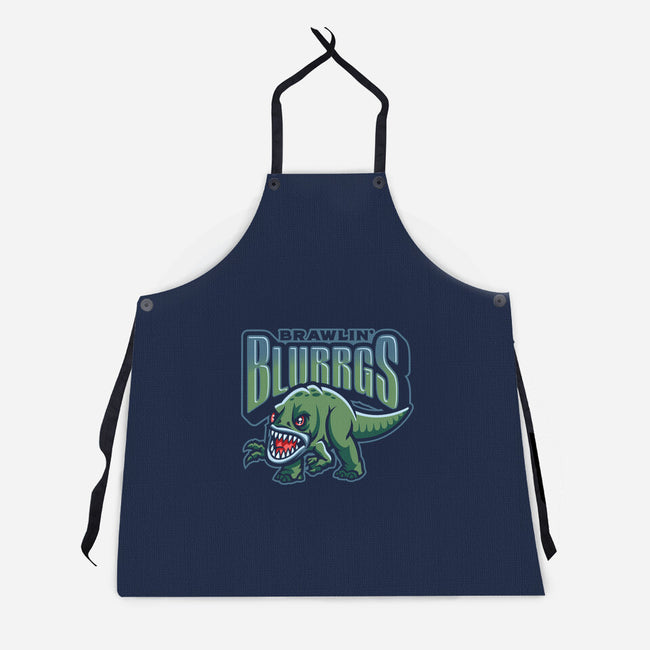 Brawlin Blurrgs-Unisex-Kitchen-Apron-Wheels