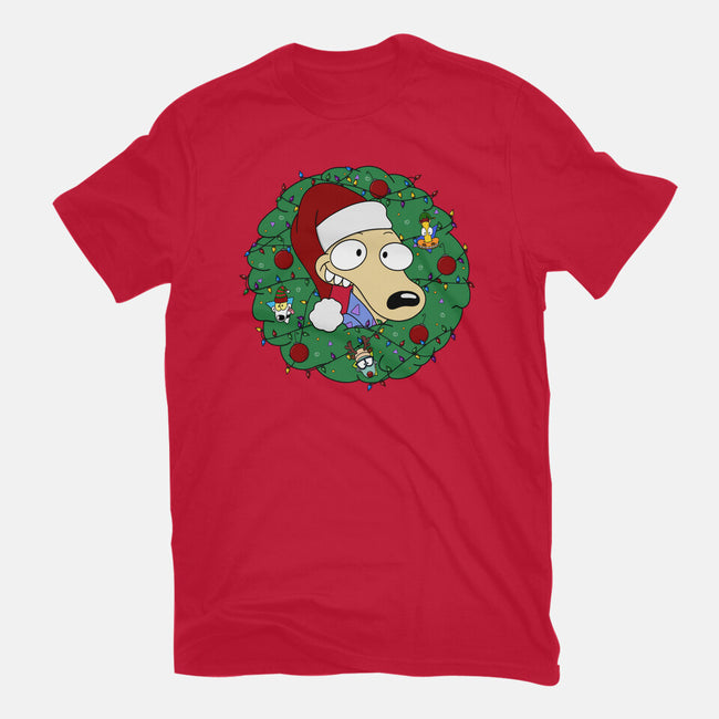 Rockoing Around The Christmas Tree-Womens-Fitted-Tee-Alexhefe