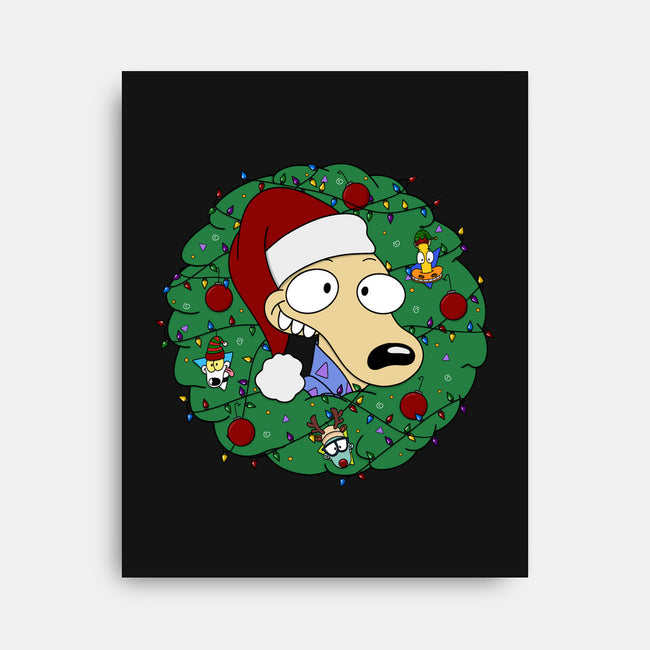 Rockoing Around The Christmas Tree-None-Stretched-Canvas-Alexhefe