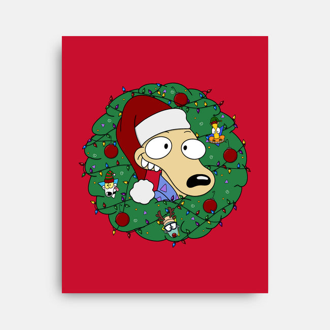 Rockoing Around The Christmas Tree-None-Stretched-Canvas-Alexhefe