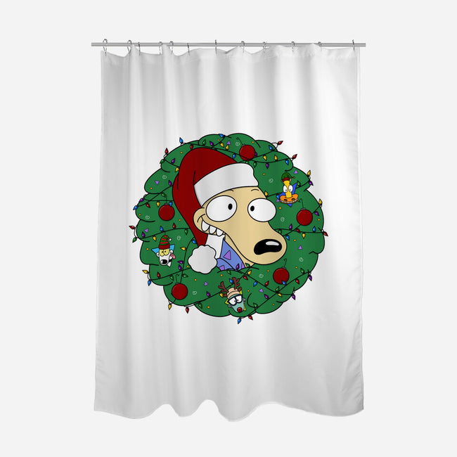 Rockoing Around The Christmas Tree-None-Polyester-Shower Curtain-Alexhefe