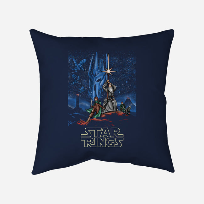 Star Rings-None-Removable Cover w Insert-Throw Pillow-NMdesign