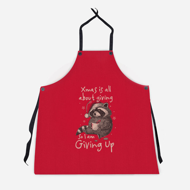 Giving Up Christmas-Unisex-Kitchen-Apron-eduely