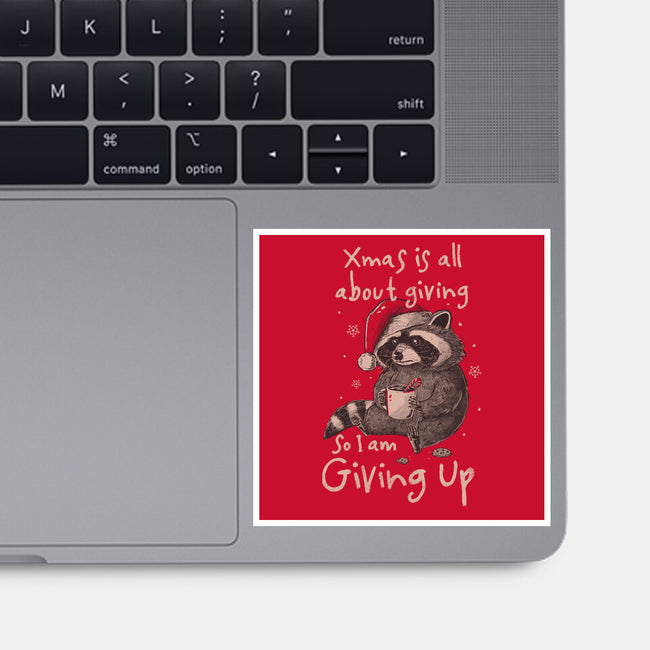 Giving Up Christmas-None-Glossy-Sticker-eduely