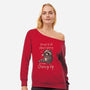 Giving Up Christmas-Womens-Off Shoulder-Sweatshirt-eduely