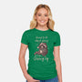 Giving Up Christmas-Womens-Fitted-Tee-eduely