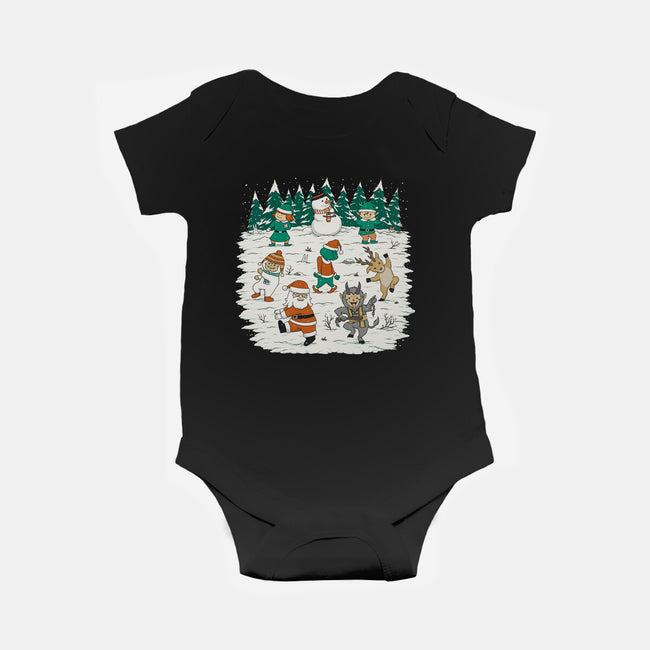 Christmas Dance-Baby-Basic-Onesie-pigboom