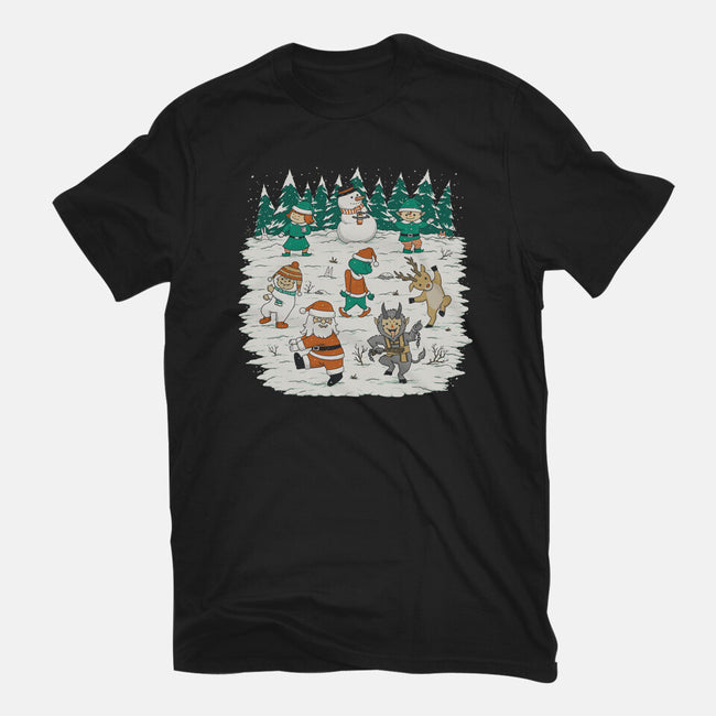 Christmas Dance-Unisex-Basic-Tee-pigboom