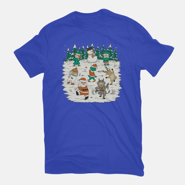 Christmas Dance-Unisex-Basic-Tee-pigboom