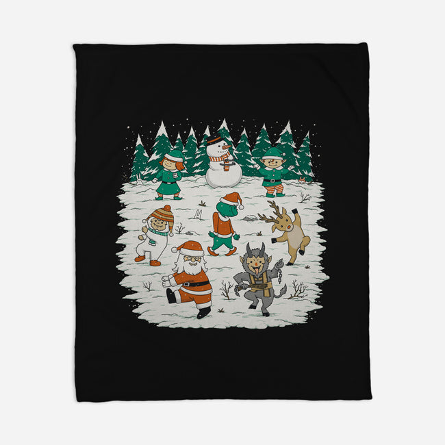 Christmas Dance-None-Fleece-Blanket-pigboom