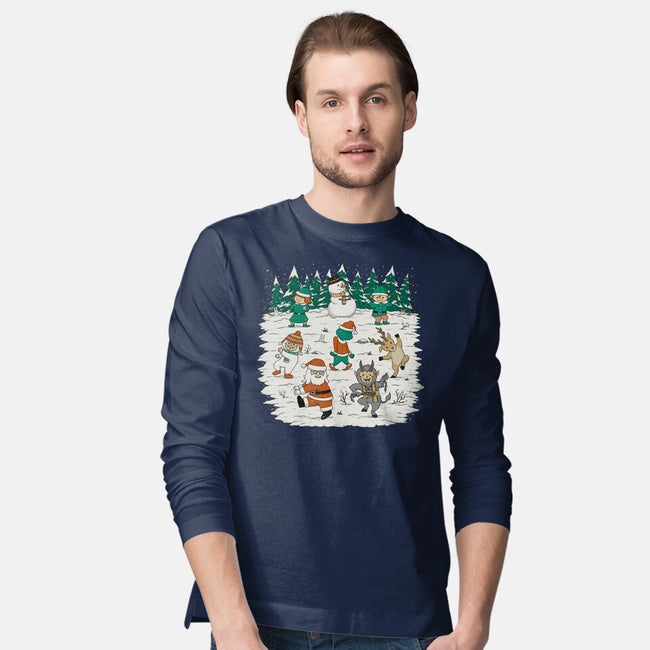 Christmas Dance-Mens-Long Sleeved-Tee-pigboom