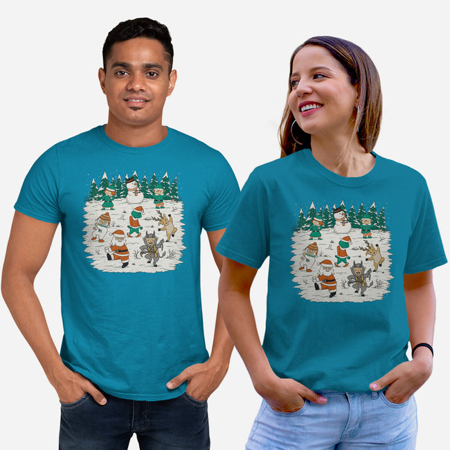 Christmas Dance-Unisex-Basic-Tee-pigboom