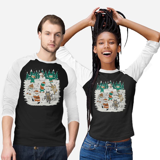 Christmas Dance-Unisex-Baseball-Tee-pigboom